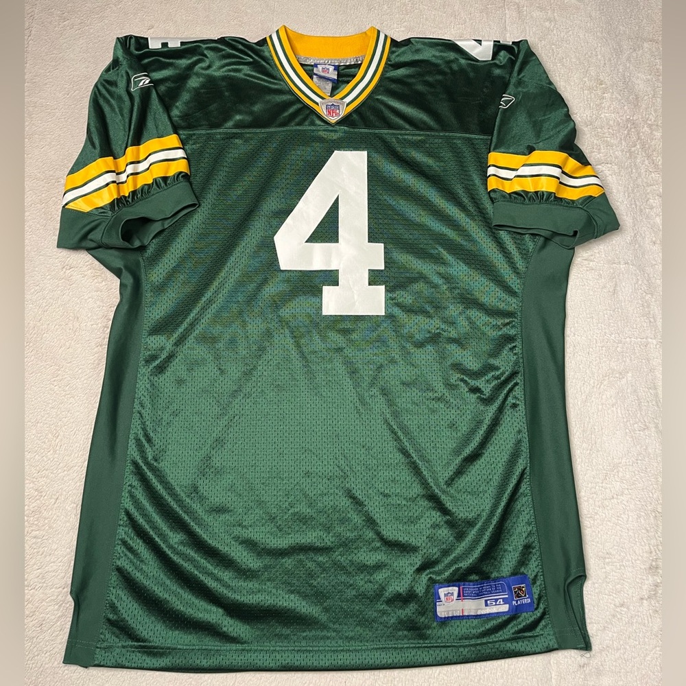 Reebok NFL Green Bay Packers Brett Farve Green Stitched Jersey Mens 54 Y2K 00s